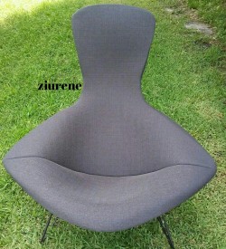 1 Knoll style Bertoia bird chair full cover in color (carbon) price $275.00 plus $35.00 shipping 2 available 