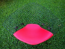 Knoll style for Large Diamond chair with shocks half cushion/ made with 1/2 inch high density foam, hooks, velcro and naugahyde vinyl 