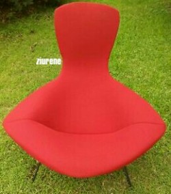 Knoll style bird chair full cover in color red price $275.00 plus $35.00 shipping in the USA only 3 are available 