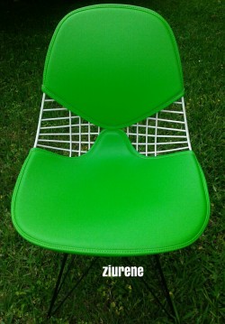 Herman Miller chair bikini replacement in color lime green /made with 1/2 inch foam, velcro and straps